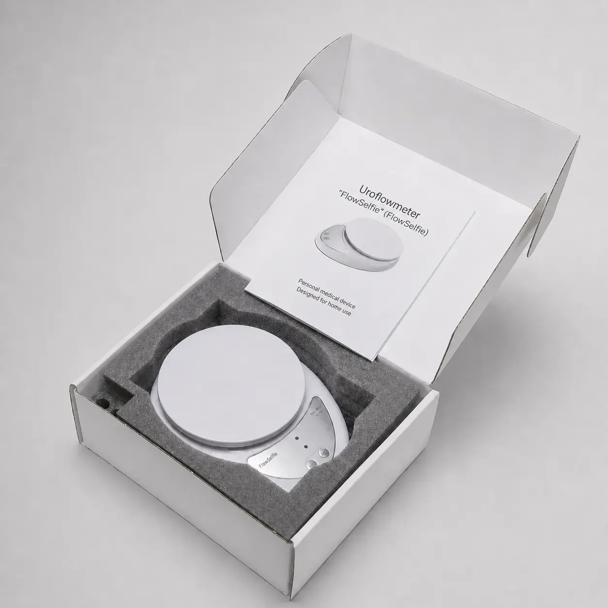 FlowSelfie device with container